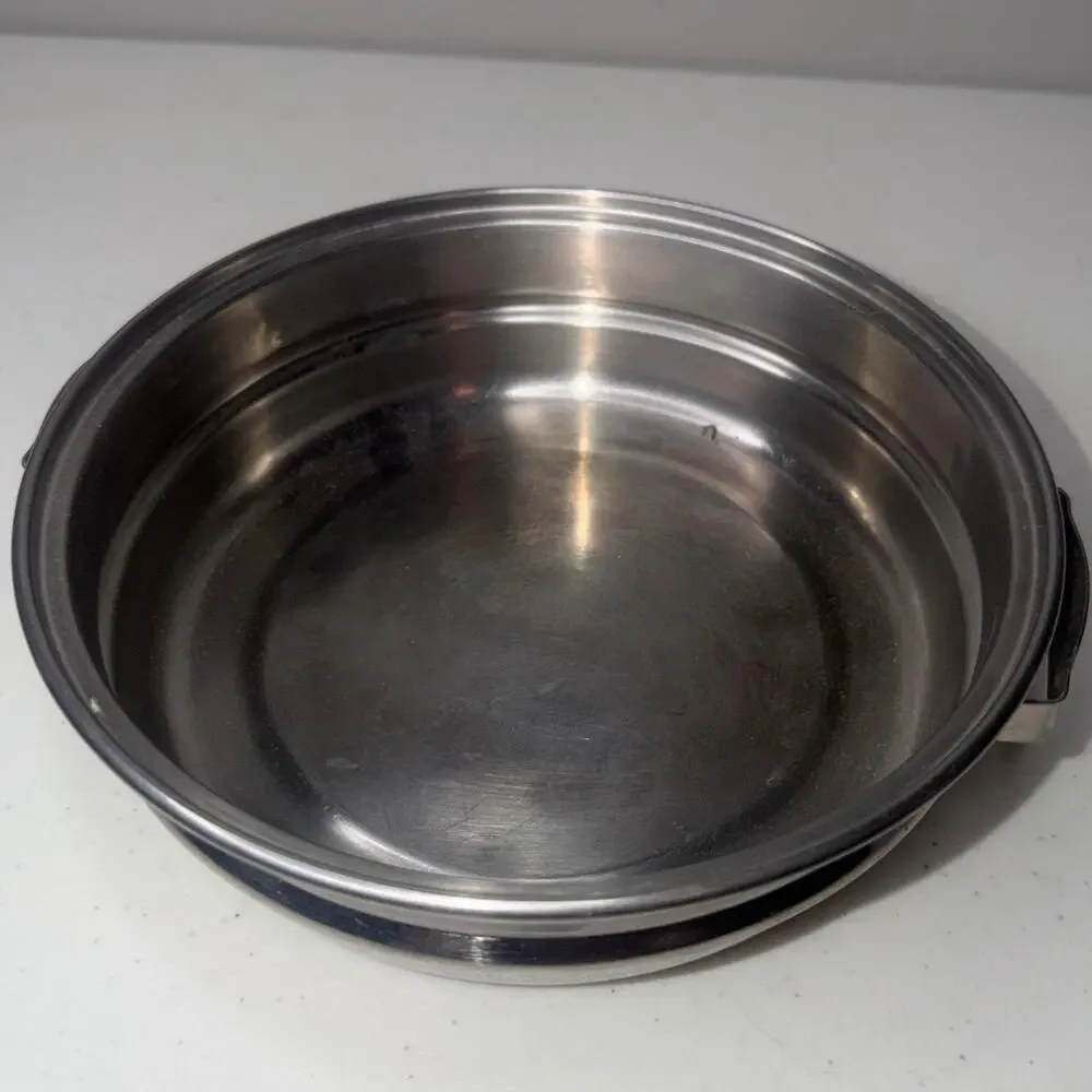 Vintage Lifetime Stainless Steel Double Boiler Insert 18-8 R6 Measures 7.5